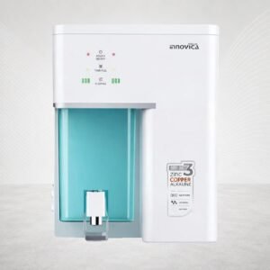 Aqua Innovica RO+UV+Alkaline+Copper+Zinc+TDS Controller RO Water Purifier (Candy White Aqua Green)