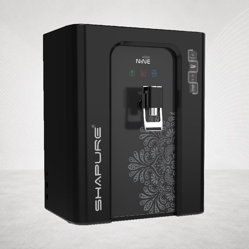 Aqua Nine 10 L RO+UV+UF+Copper+Alkaline+TDS Control Water Purifier (N-901 Black)