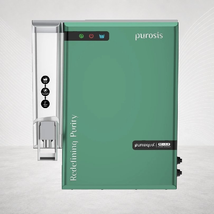 Purosis Puroaqua Plus RO + Alkaline Water Purifier (Sea Green)
