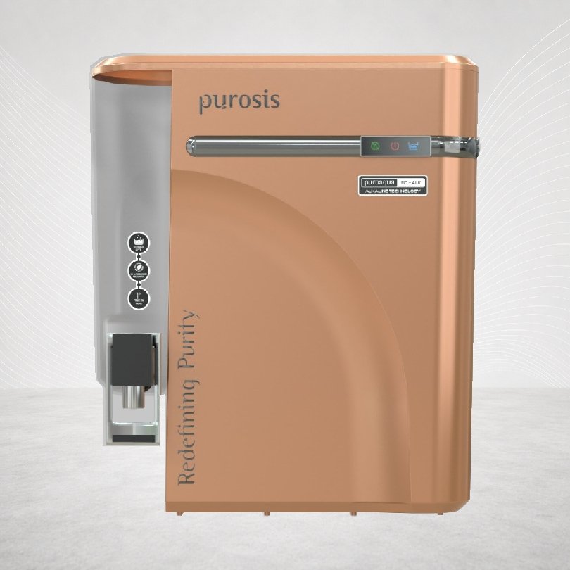 Purosis Puroaqua RO + Alkaline Water Purifier (Copper Gold)