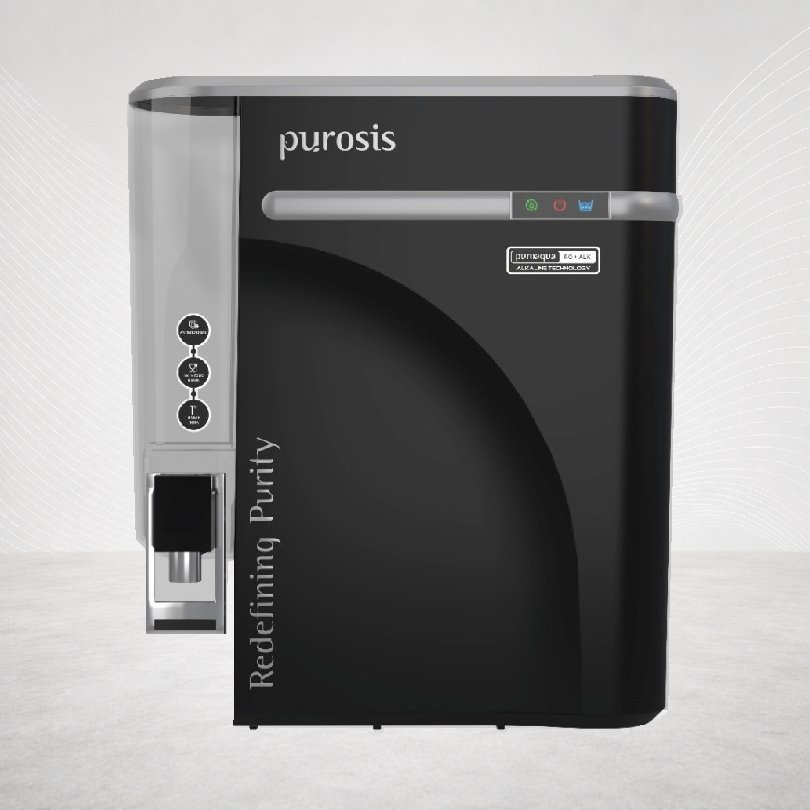 Purosis Puroaqua RO + Alkaline Water Purifier (Matt Black)