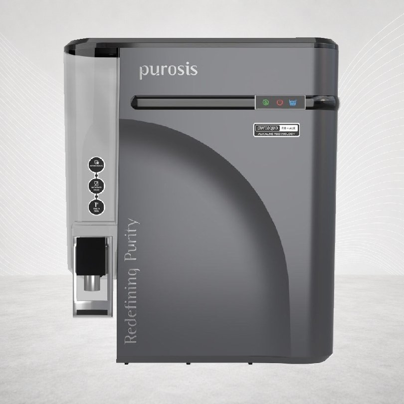 Purosis Puroaqua RO + Alkaline Water Purifier (Matt Grey)
