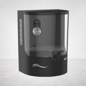 AQUASOUL Dolphin RO 9L Smart Disinfection RO+Copper+Zinc+Alkaline Multi Stage Purification Water Purifier (Mettalica black )