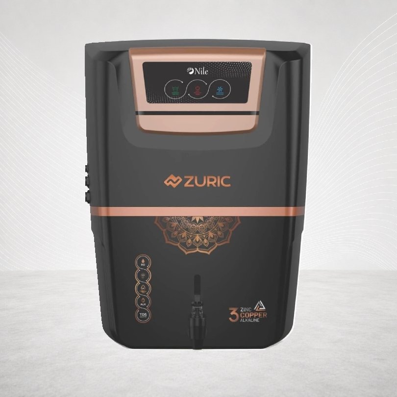 Aqua Zuric RO+UV+Alkaline+Copper+TDS 12L (Black)